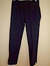 SOFT SURROUNDINGS NWT Black Straight Leg W/Ankle Cutout Leggings - Size PXS