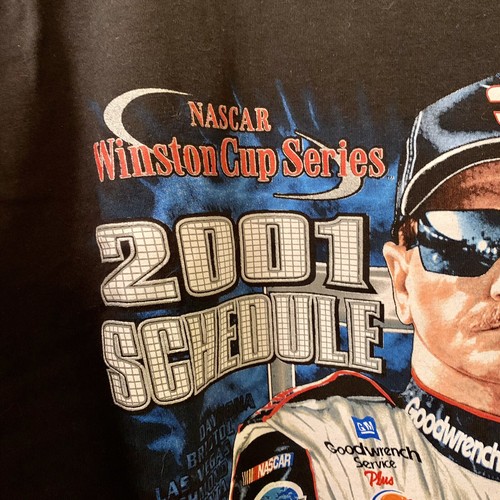 NWT Dale Earnhardt 2001 Racing Schedule Nascar T-Shirt 2XL Winston Cup Graphics - Picture 6 of 12