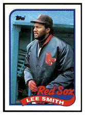 1989 Topps Lee Smith #760 Boston Red Sox - Nice Card - HOF