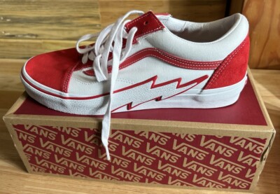 Men Size 9.5  VANS Old Skool Bolt Red VN0009Q56RT Rare Classic Suede s-l400.jpg main image 2