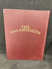 1948 THE FIVE MEGILLOTH WITH ILLUSTRATIONS BY SIGMUND FORST, KTAV PUBLISHING, HC