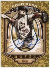 2012 Topps Wrapper Redemption Gold Rush Jason Motte #25 Auto Autograph 