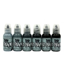 World Famous Tattoo Ink A.D. Pancho Pastel Greys Tones Set 1oz Boxed Set Kit