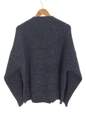UNUSED KNIT SWEATER 22AW DAMAGE 5G WOOL 1 NAVY US2254 Used | eBay