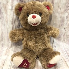 2017 Dan Dee Brown Valentine Sweatheart Teddy Bear Stuffed Plush 20&rdquo; Love Red