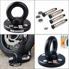 Oxford RotaForce Motorcycle Ground Anchor Wall Motorbike Security Black 4 Bolt
