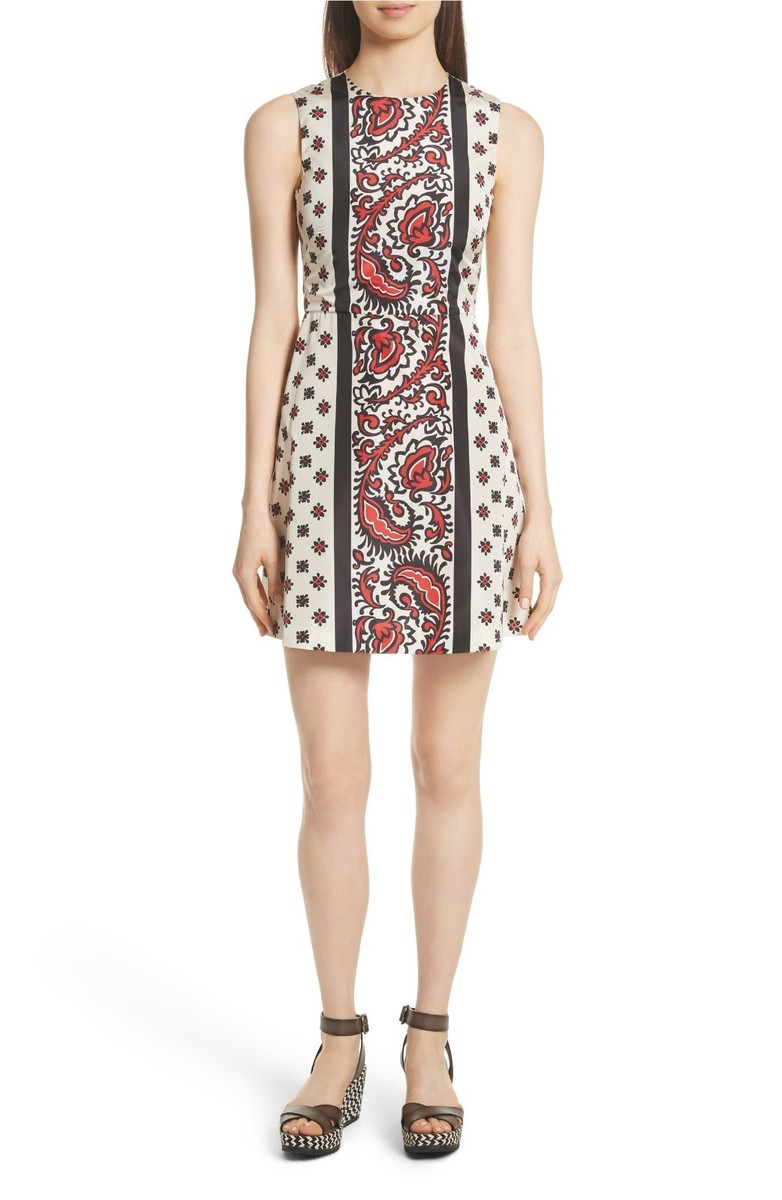 関税送料込♪RED Valentino/A-Line Dress RED VALENTINO Redvalentino A-Line Print Handkerchief Dress