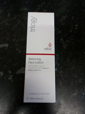 trilogy balancing face lotion
