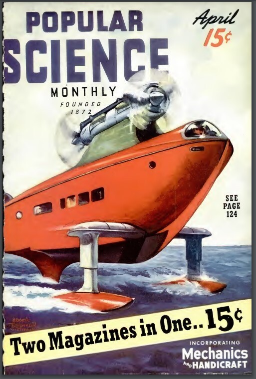 1930년대 인기 과학 잡지 117호 (선택 가능한 호 모음, USB 플래시 드라이브) 4