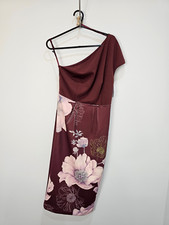 NWOT Ted Baker London Nimala Floral One-Shoulder Body Con Dress - Size 8