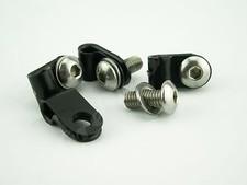 Bowdenzug Klemme Schaltzug Halter mit Edelstahlschraube 4er Set V2A rostfrei