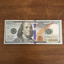 Kids 100 Dollar Bill Soft Plush Wallet Ben Franklin