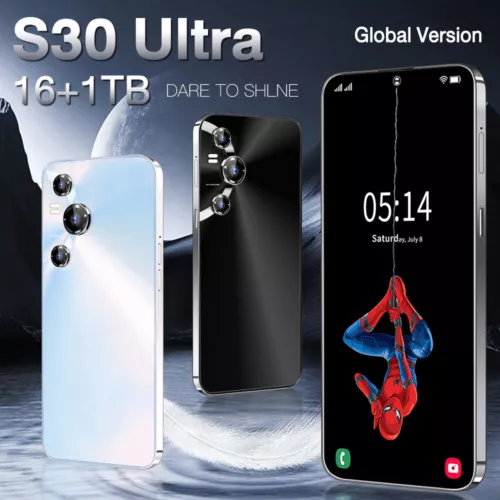 S30 Ultra 5G Smartphone 7.3-inch Android Phone Dual SIM Phone 16GB+1TB - Picture 1 of 14