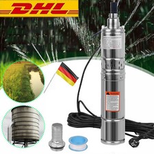 4" 550W Tiefbrunnenpumpe Brunnenpumpe Tauchpumpe Rohrpumpe 2400L/h 100mm 7,5bar