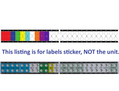 Custom front panel labels sticker for patchbay Behringer  PX2000