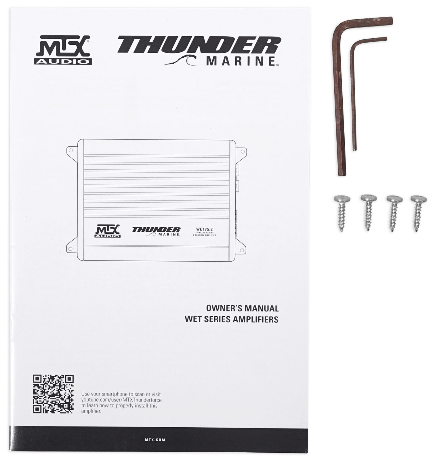 MTX WET752 200 Вт 2-канальный морской усилитель Комплект усилителей Динамик для лодок квадроциклов UTV RZR