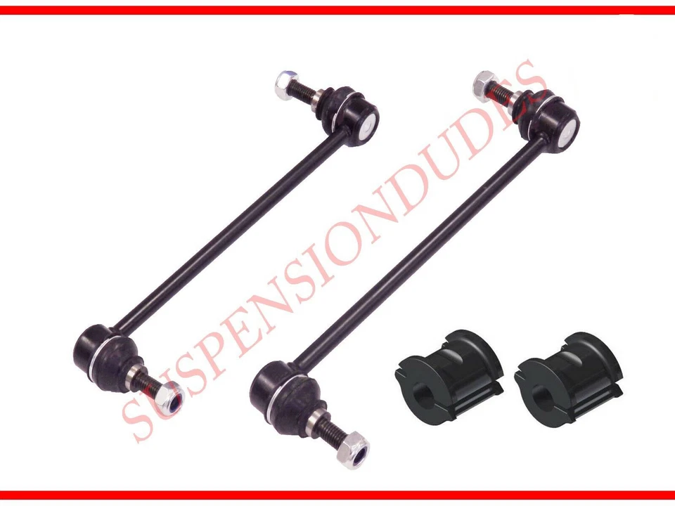 4PC Front Sway Bar Links + Front Bushings For 2005-2012 Ford Escape - Image 2 of 4