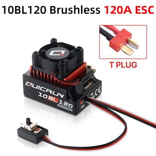 Hobbywing QUICRUN Sensored 120A/60A 2-3S Lipo Brushless ESC for 1/10 Car - Picture 15 of 21