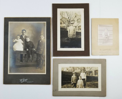 Antique Photos Family ID'd Otto Children Brothers New Jersey New York