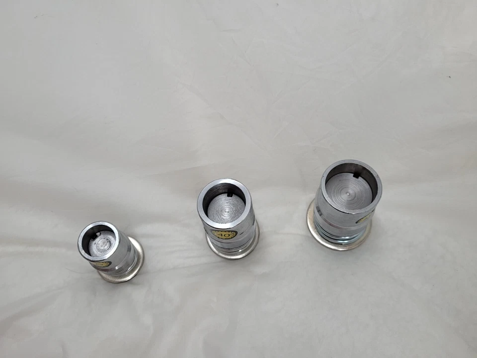 Molde de botón redondo con forma de pan cubierto de tela 3 piezas troqueles tamaños 30, 40, 48 artesanía Foto 3 de 4