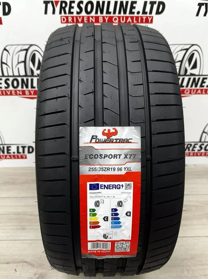 2 X 255 35 19 POWERTRAC ECOSPORT 255/35R19 96Y XL M+S C & B RATED TYRES 2553519 - Image 2 of 4