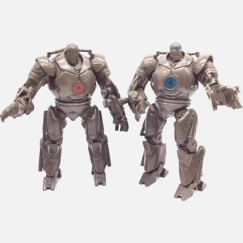 Lote de 2 figuras de acción Iron Man de la película Iron Monger de Marvel - variante azul y roja Foto 2 de 4