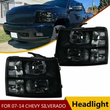 FIT FOR 07-14 CHEVY SILVERADO 1500 2500HD CLEAR CORNER HEADLIGHT REPLACE LAMP