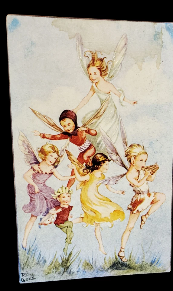 De colección 2 Moonlight & Roses René Cloke Hadas, Elfos Jugando con Arte de Pared para Niños Foto 4 de 4