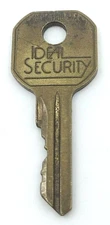Vintage Key Ideal Security USA Appx 1.75” Replacement Locks Cabinets Desks Doors