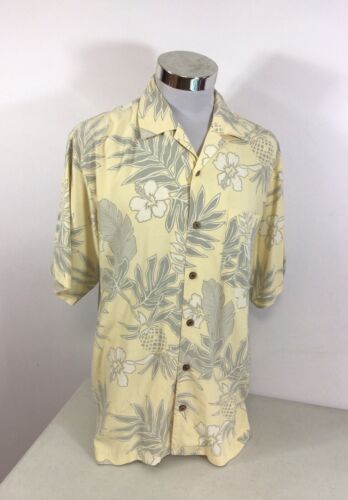 Tommy Bahama Silk Hawaiian Shirt Mens Medium