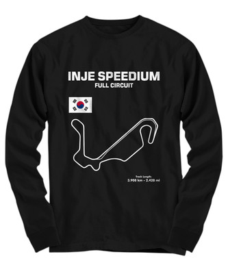 Track Outline Series Inje Speedium Full Circuit Korea shirt - Long Sleeve Tee