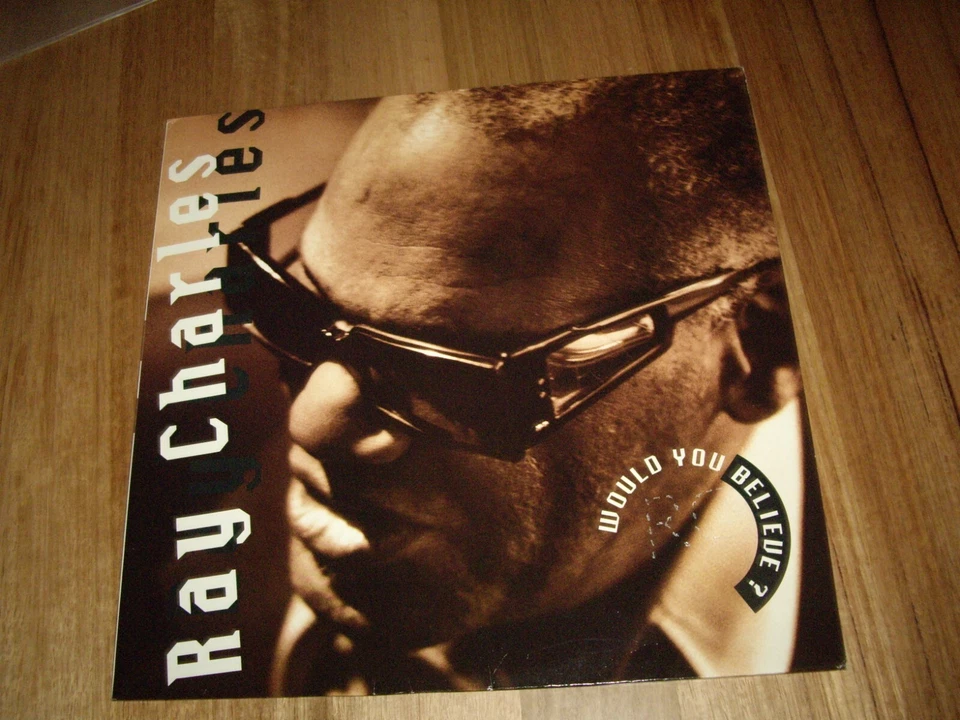 RAY CHARLES *EU 1st Press PROMO 12" LP ' WOULD YOU BELIEVE? ' 1990 EXC - Image 4 of 4