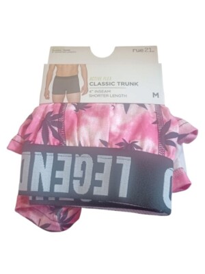 rue21 Men's Pink Active Flex Classic Trunk - 4'' Inseam - Medium