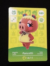 PANCETTI ANIMAL CROSSING AMIIBO SERIES 1 CARD #085 TRACKED AU POST geniuine