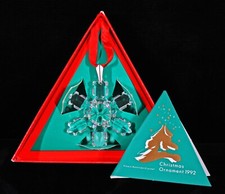 RARISSIMO ORNAMENTO ANNUALE SWAROVSKI 1992 2° EDIZIONE NUOVO IN SCATOLA CON CERTIFICATO