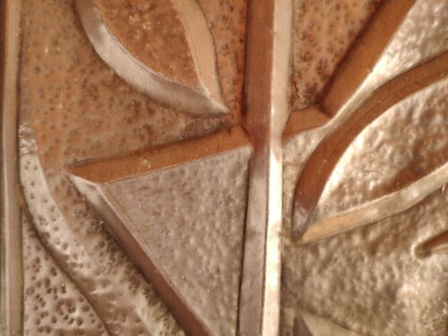 Ukrainian Soviet USSR author's bas-relief emblem aluminium avant-garde - Picture 3 of 4