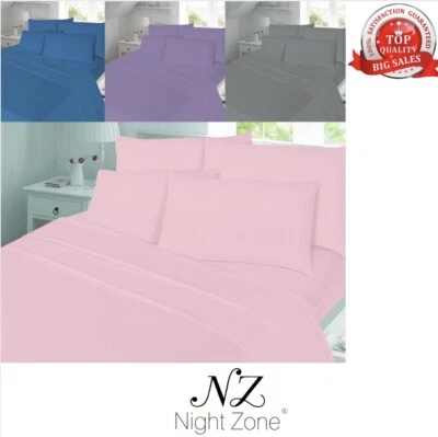 Flannelette Thermal Soft Brushed Cotton Sheets Fitted Or Flat Sheet or Duvet Set