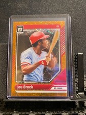 Lou Brock 2024 Donruss Optic Orange Velocity - Cardinals