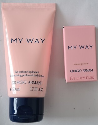 Armani My Way parfümierte Bodylotion 50 ml  My Way eau de Parfum Miniatur 7ml