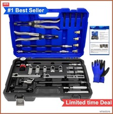 Universal Engine Valve Spring Compressor Stem Seal Removal Tool Kit Pneumatic
