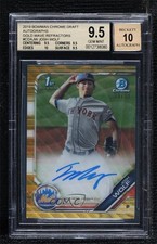 2019 Bowman Draft Gold Wave Refractor 20/50 Josh Wolf BGS 9.5 GEM MINT Auto ya6