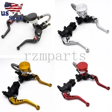 CNC Master Cylinder Reservoir Lever Hydraulic Brake Cable Clutch Pump Universal