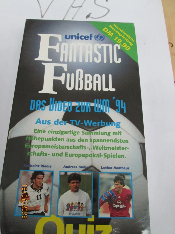 Fußball Quiz Fantastic VHS Jahrgang 1994 NEU eingeschweißt - Bild 1 von 1