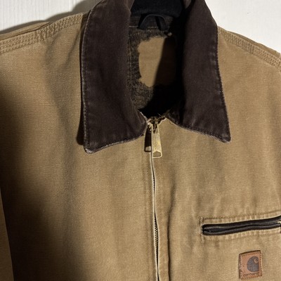 VINTAGE Carhartt J97 Detroit Blanket Lined Canvas Jacket Mens L