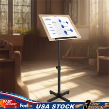 Portable 360  Adjustable Lectern Presentation Podium Stand with Laptop Holder