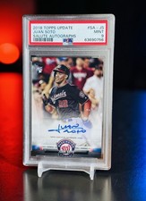 2018 Juan Soto PSA 9 POP 11 RC Auto Salute Topps Update 1; 26,807 Pack Odds