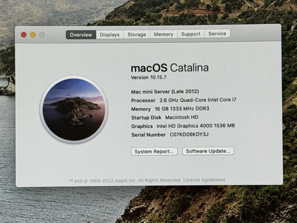 Apple Mac Mini A1347 (2012) Quad Core i7-3720QM 2,6 GHz - 16 GB - Doppio HD 1 TB - Immagine 2 di 4