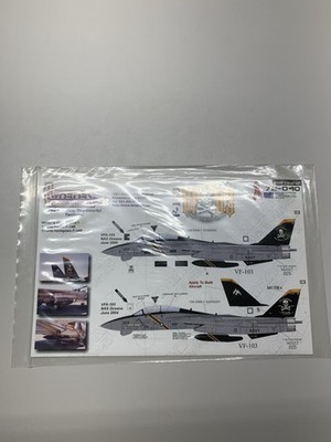 Two Bobs Decals 1/72 F14B Last Of Tomcats 1 72-040 Jolly Rogers VF-103