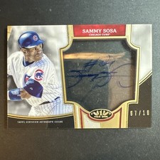 2020 Topps Tier One Baseball Sammy Sosa Clear One Auto /10 #C1A-SS Cubs
