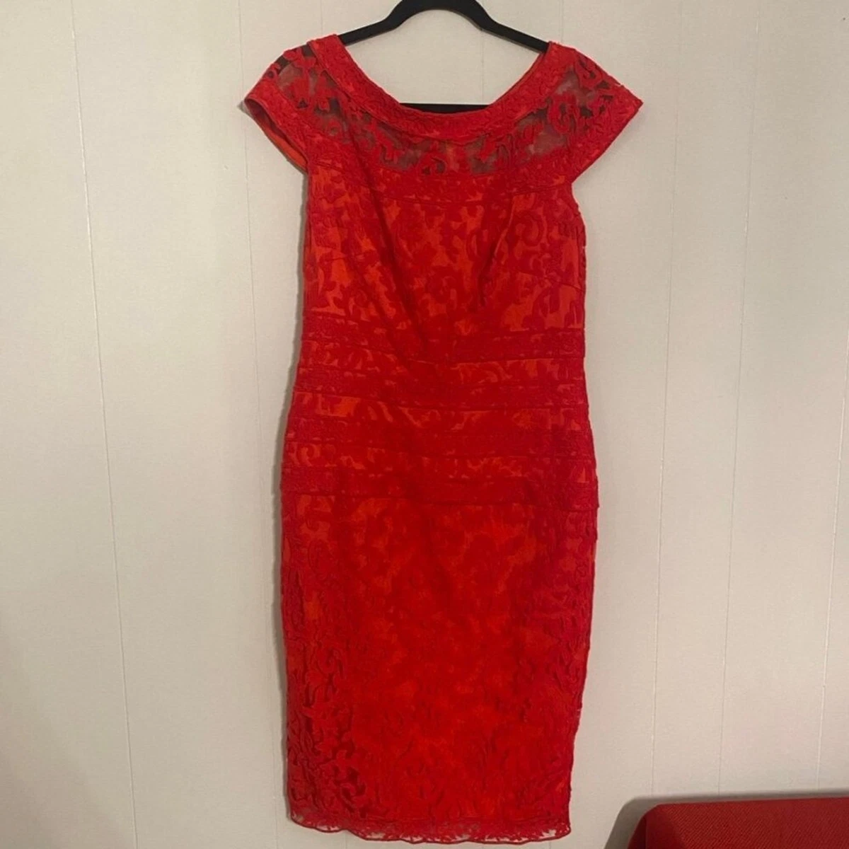Tadashi Shoji Red Lace Dresses for Women for sale | eBay